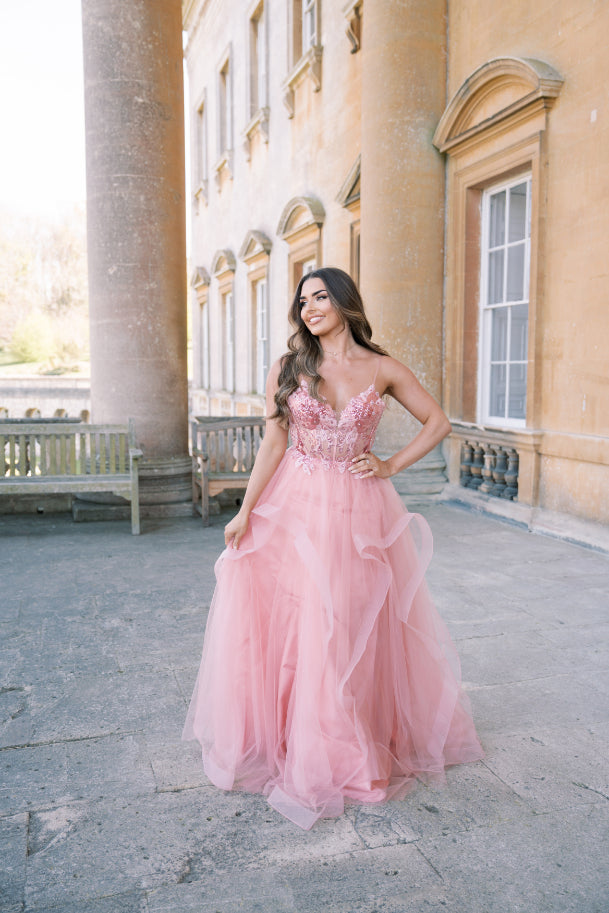 Floral Peony Pink Prom