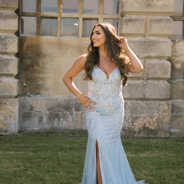 open lace back dress Ellie Wilde EW35047 Dress | Ellie Wilde Dresses