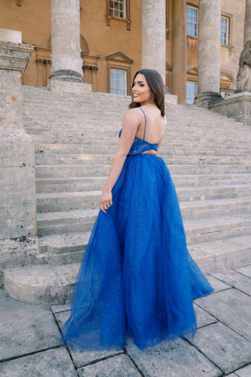 Royal Blue Tulle Prom