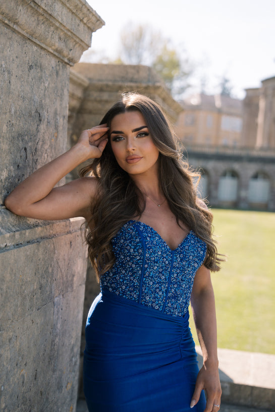 Royal Blue Satin Prom