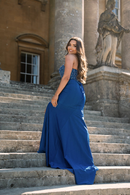 Royal Blue Satin Prom