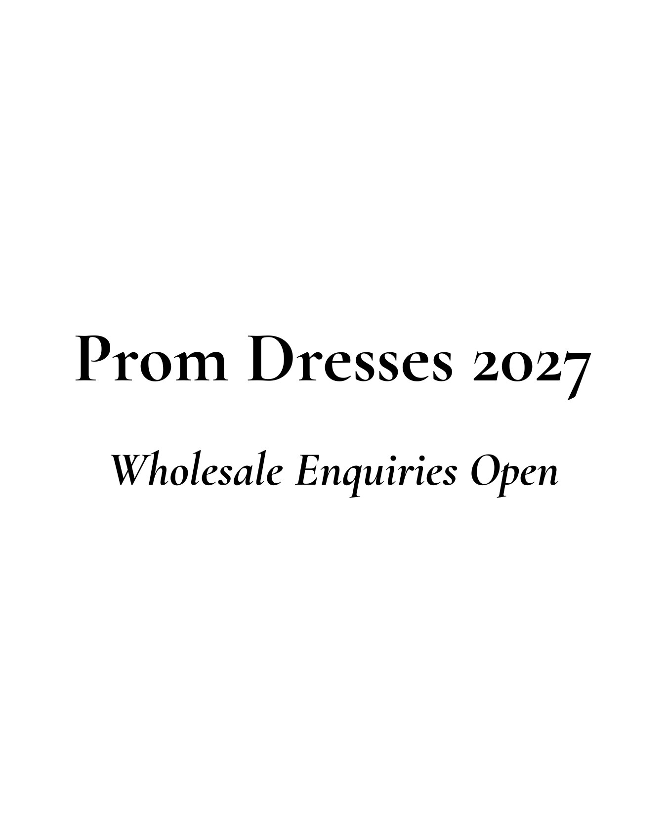 Prom Dresses 2027