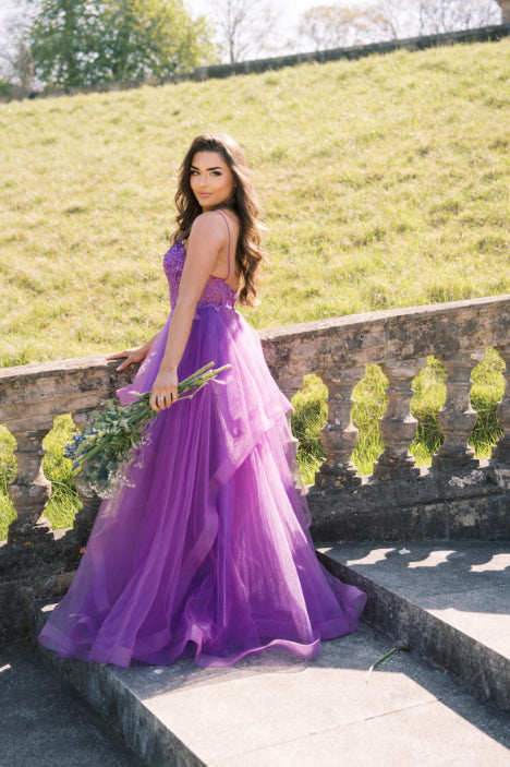 Vestito da ballo viola